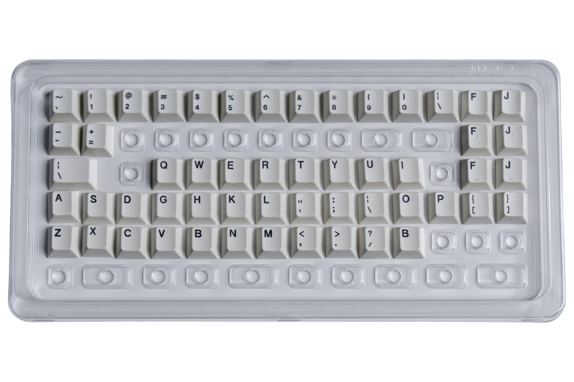 Hammerworks Alphas ANSI-EN (R6) Keycap Kit · Milktooth